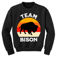 Plains Bison Team Bison Youth Sweatshirt | Artistshot