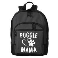 Cute Puggle Mama Gift Pet Pugs Lover Apparel Dog Pug Mom Basic Backpack | Artistshot