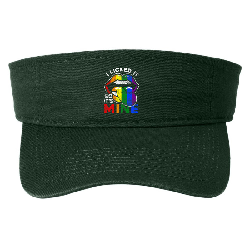 I Licked It So Its Mine Rainbow Lgbt Fashion Visor by MarkRodriguez | Artistshot