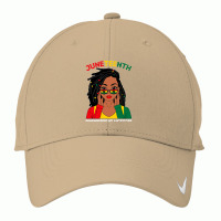 Loc'd Hair Black Woman Remebering My Ancestors Juneteenth Nike Dri-fit Cap | Artistshot