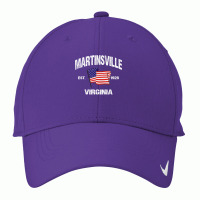 Martinsville Virginia Va Usa Stars & Stripes Vintage Style Premium Nike Dri-fit Cap | Artistshot