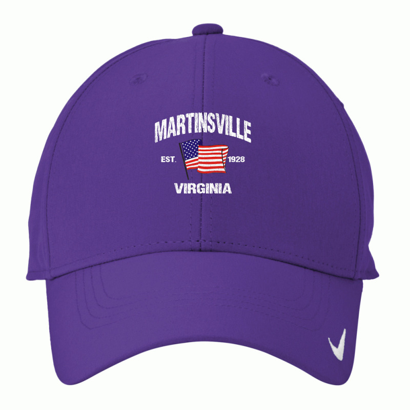 Martinsville Virginia Va Usa Stars & Stripes Vintage Style Premium Nike Dri-fit Cap | Artistshot