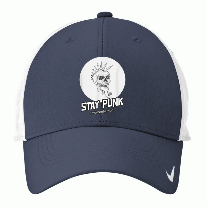 Memento Mori Stay Punk   Funny Goth Rock In Death And Life T Shirt Nike Dri-fit Cap | Artistshot