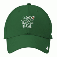 Cafecito Teach Repeat Bilingual Spanish Teacher Bilingue T Shirt Nike Dri-fit Cap | Artistshot