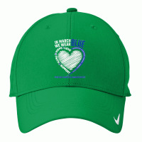 In March We Wear Blue Love Hope Faith Colon Cancer Awareness T Shirt Nike Dri-fit Cap | Artistshot