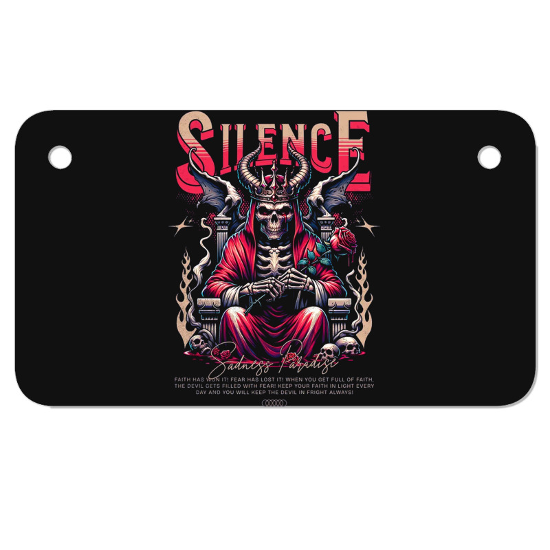 Silence - Sadness Paradise Motorcycle License Plate | Artistshot