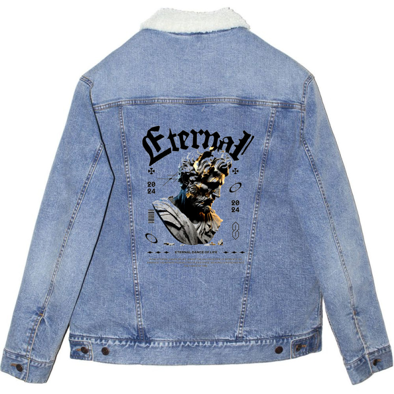 Eternal Dance Of Life Unisex Sherpa-Lined Denim Jacket by phamtruong | Artistshot