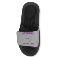 Everything Is Overwhelming Slide Sandal | Artistshot