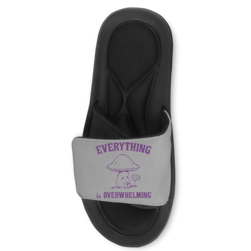 Everything Is Overwhelming Slide Sandal | Artistshot