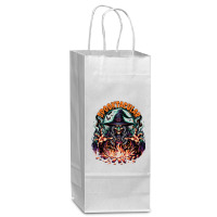 Spooktacular Wine Paper Bag - 5 1/2 X 3 1/4 X 13 | Artistshot