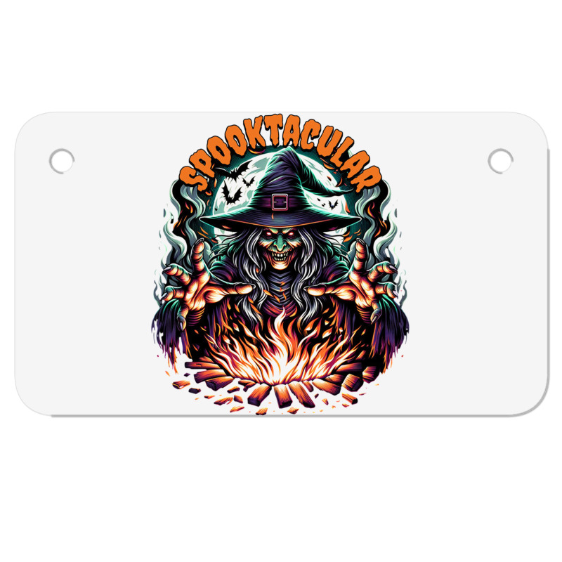 Spooktacular Motorcycle License Plate | Artistshot