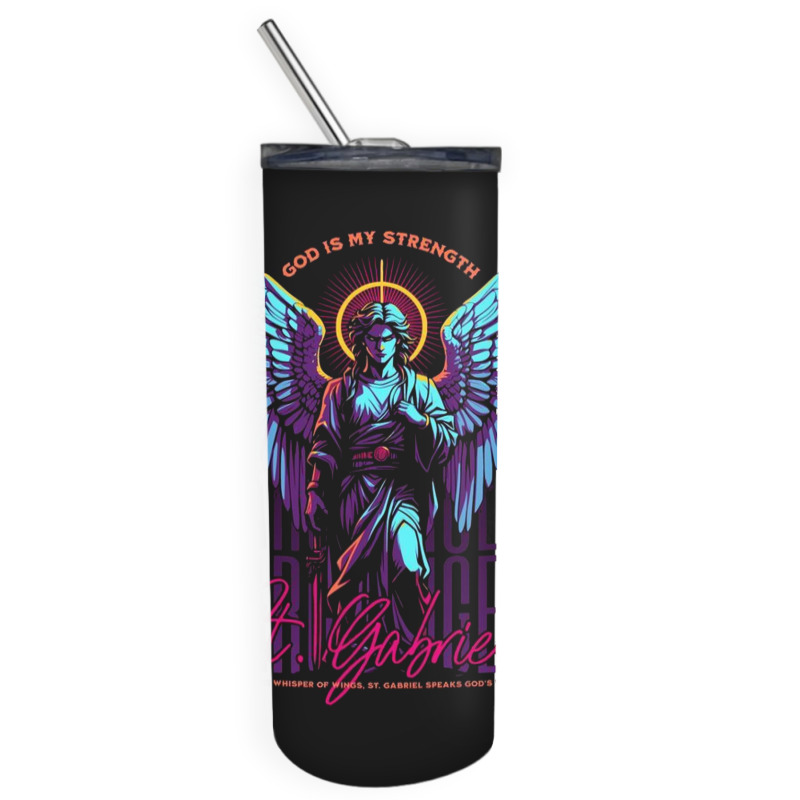 St. Gabriel Skinny Tumbler | Artistshot