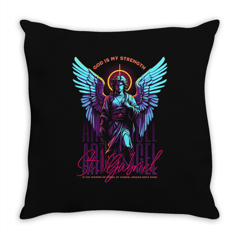 St. Gabriel Throw Pillow | Artistshot