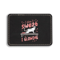 Funny Cat Lover Cute Rectangle  Leatherette Patch | Artistshot