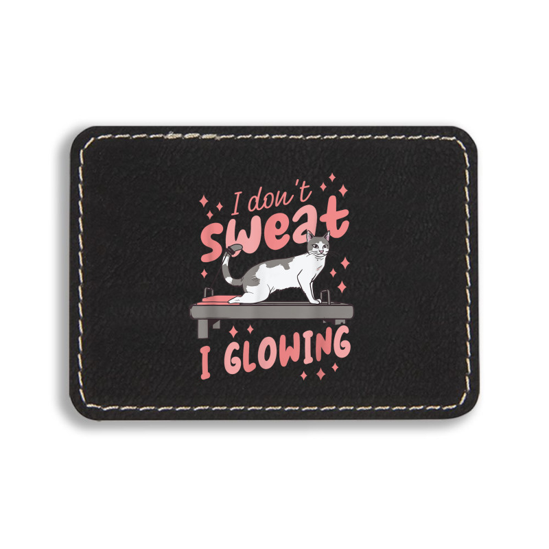 Funny Cat Lover Cute Rectangle  Leatherette Patch | Artistshot