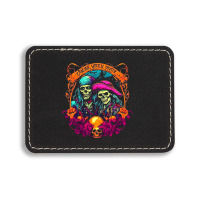 Zombie Pirate Spectral Rectangle  Leatherette Patch | Artistshot