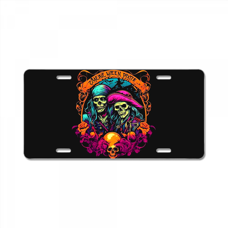 Zombie Pirate Spectral License Plate | Artistshot