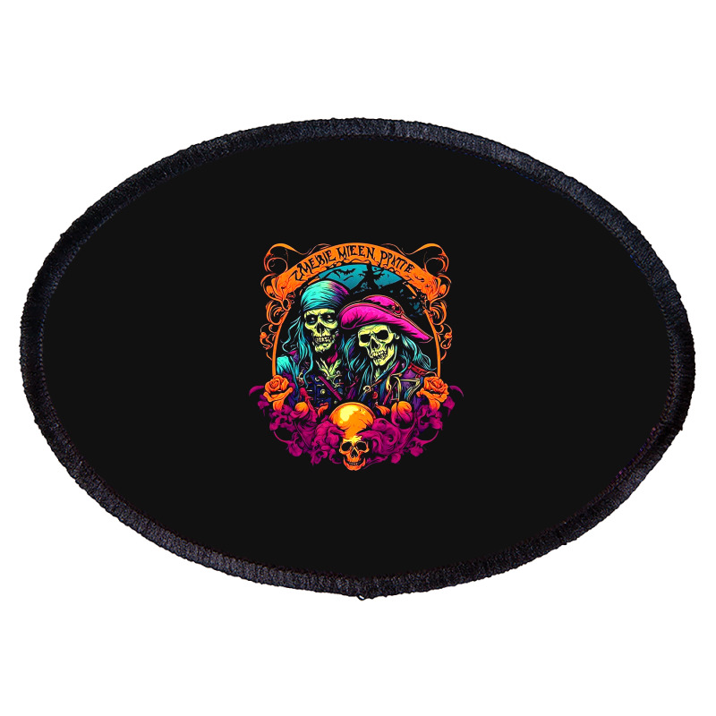 Zombie Pirate Spectral Oval Patch | Artistshot