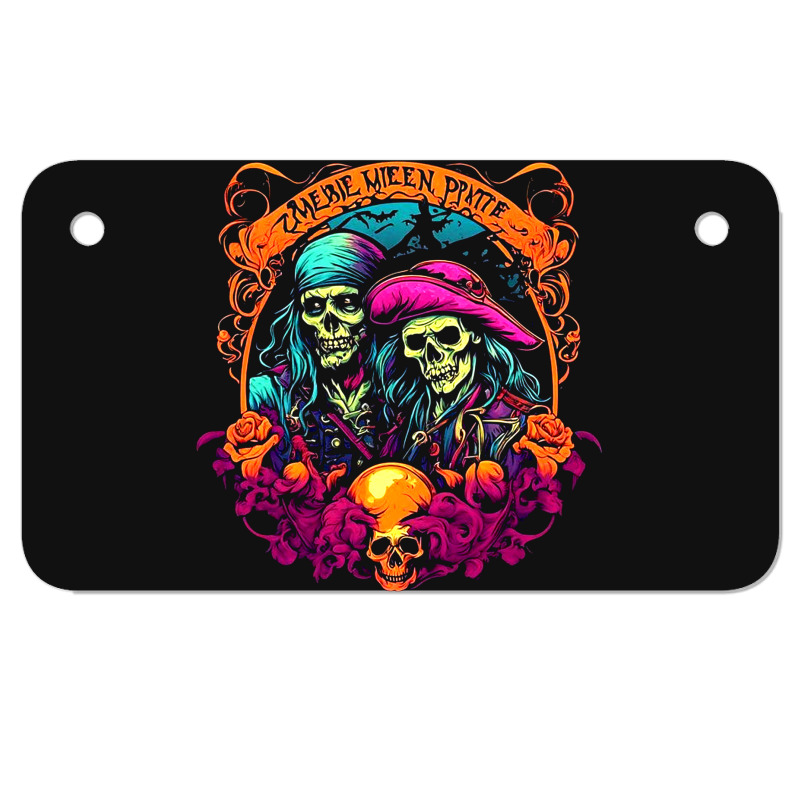 Zombie Pirate Spectral Motorcycle License Plate | Artistshot