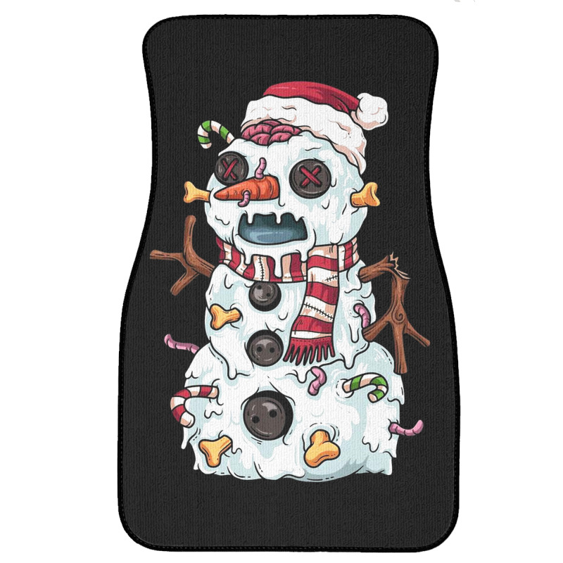 Zombie Snowman Front Car Mat | Artistshot