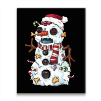 Zombie Snowman Metal Print Vertical | Artistshot