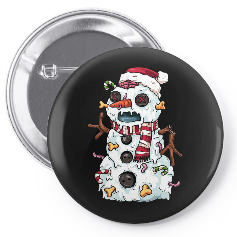 Zombie Snowman Pin-back Button | Artistshot