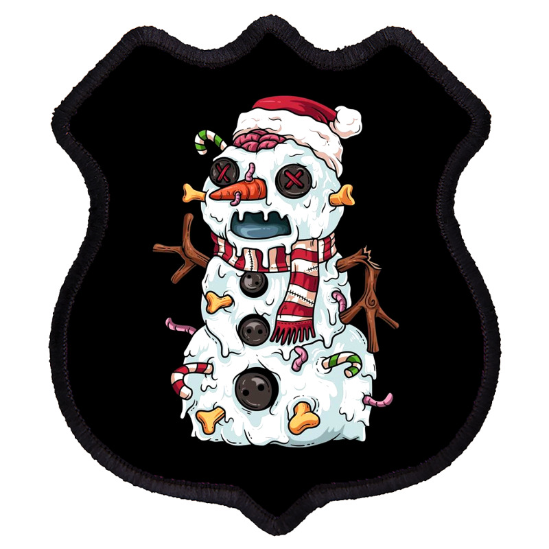 Zombie Snowman Shield Patch | Artistshot