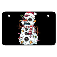 Zombie Snowman Atv License Plate | Artistshot