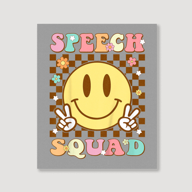 Funny Speech Squad Portrait Canvas Print | Artistshot