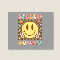 Funny Speech Squad Landscape Canvas Print | Artistshot