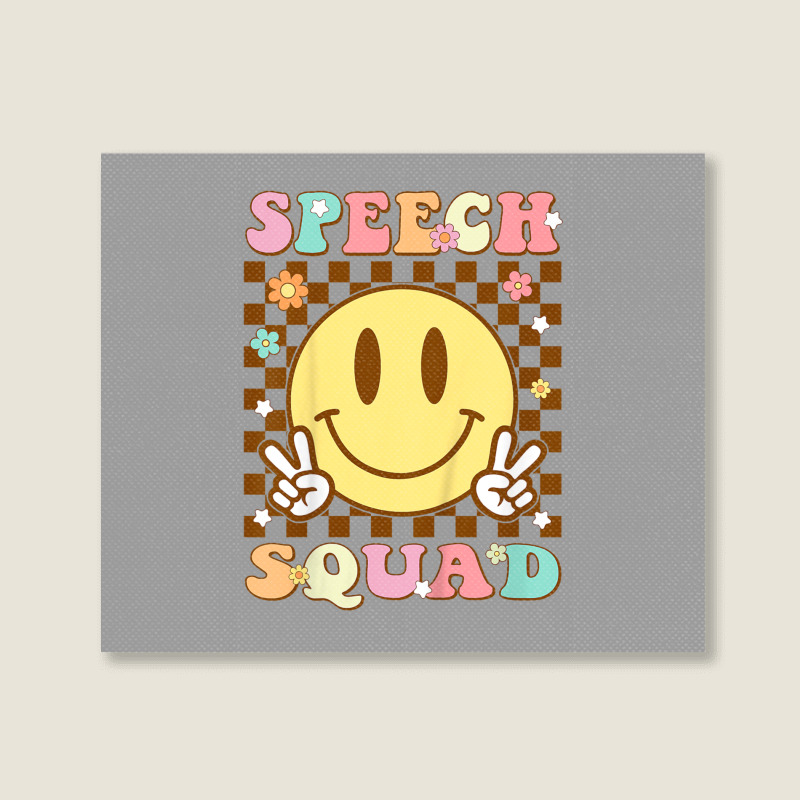 Funny Speech Squad Landscape Canvas Print | Artistshot