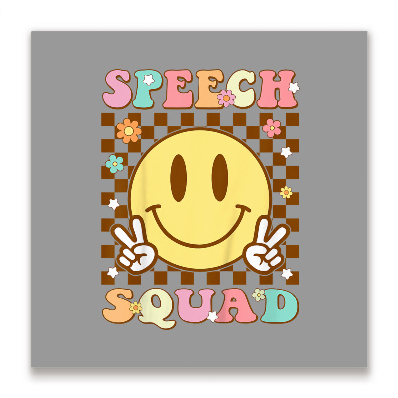 Funny Speech Squad Metal Print Square | Artistshot