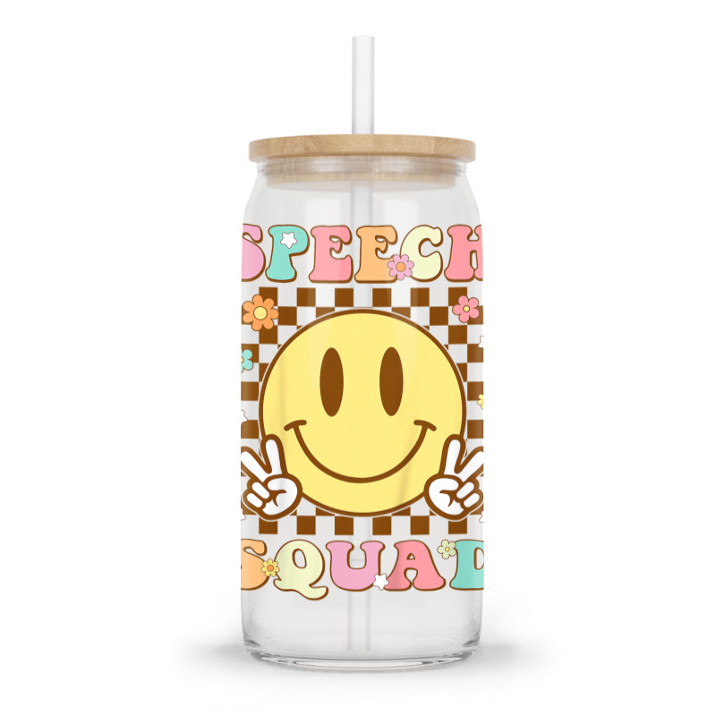 Funny Speech Squad Glass Tumbler | Artistshot