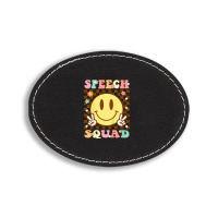 Funny Speech Squad Oval Leatherette Patch | Artistshot