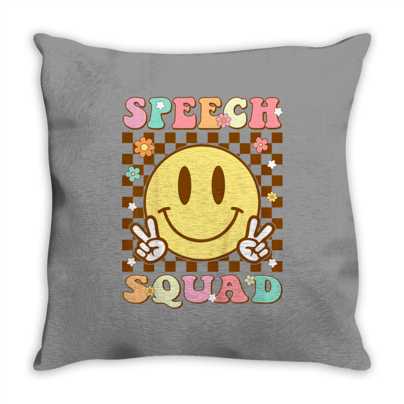 Funny Speech Squad Throw Pillow | Artistshot