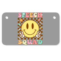 Funny Speech Squad Motorcycle License Plate | Artistshot