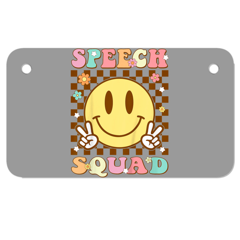 Funny Speech Squad Motorcycle License Plate | Artistshot