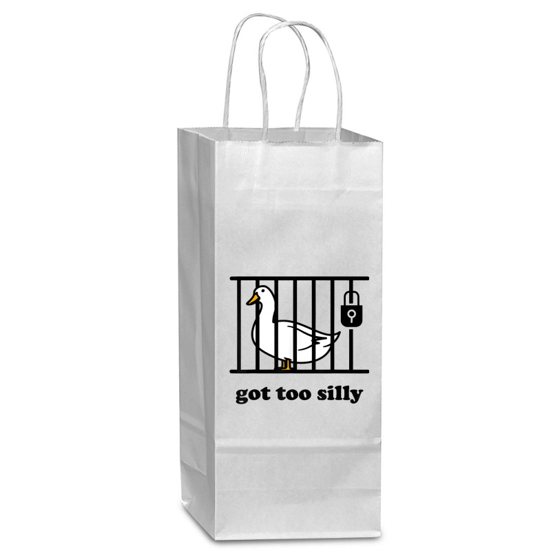 Got Too Silly Wine Paper Bag - 5 1/2 X 3 1/4 X 13 | Artistshot