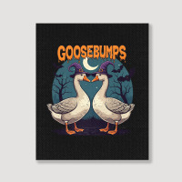 Halloween Goosebumps Portrait Canvas Print | Artistshot