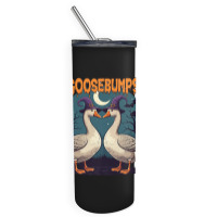 Halloween Goosebumps Skinny Tumbler | Artistshot