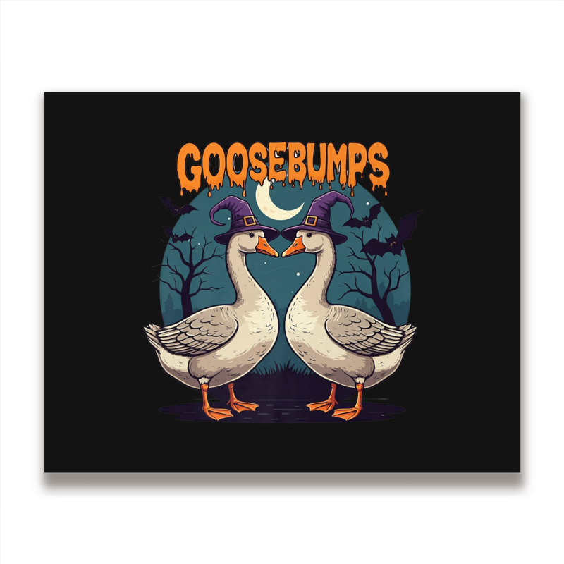 Halloween Goosebumps Metal Print Horizontal | Artistshot