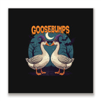 Halloween Goosebumps Metal Print Square | Artistshot