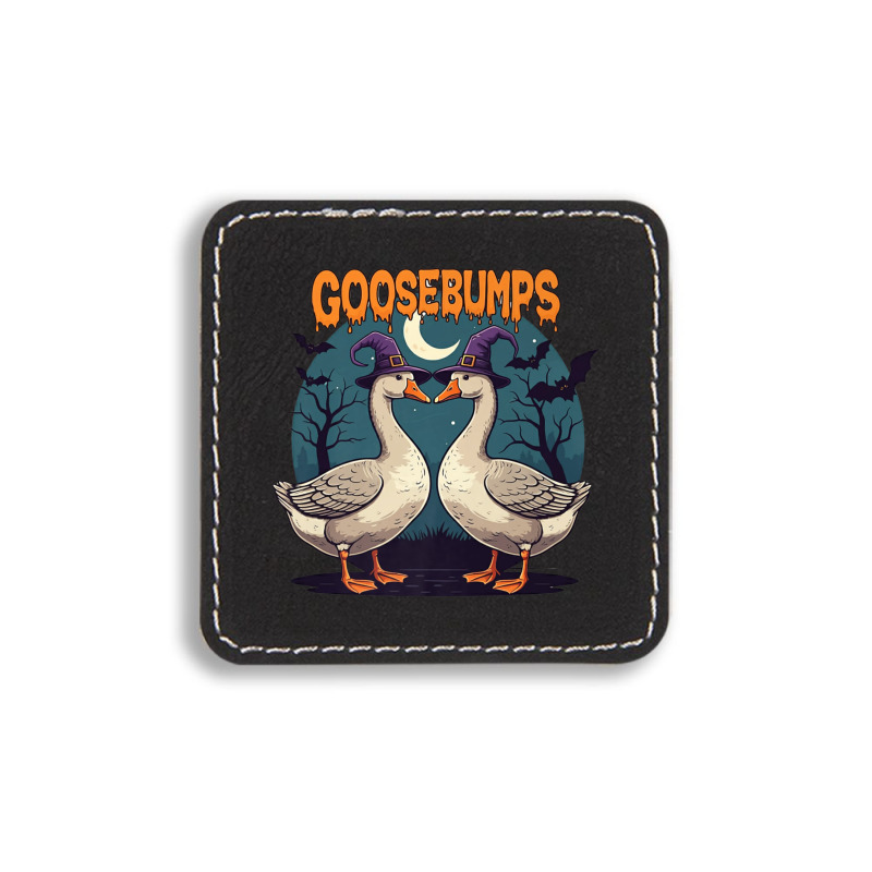 Halloween Goosebumps Square Leatherette Patch | Artistshot