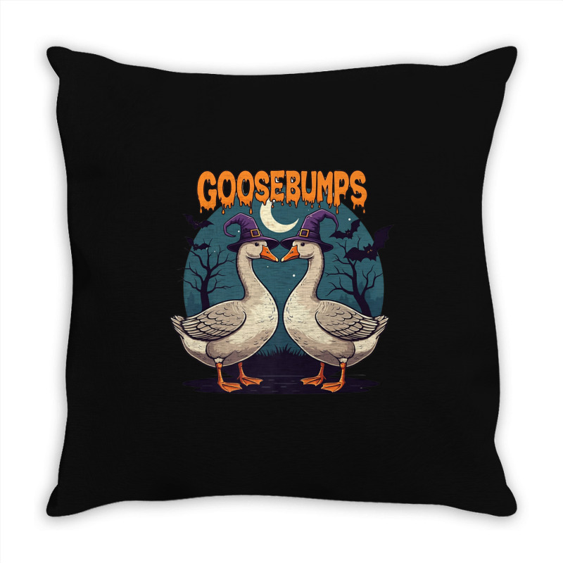 Halloween Goosebumps Throw Pillow | Artistshot