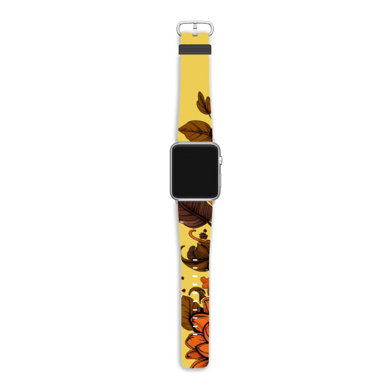 Skull And Flowers Apple Watch Band | Artistshot