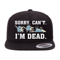 Sorry Can't Possum Dead Funny Opossum Animal 5 Panel Snapback Cap | Artistshot