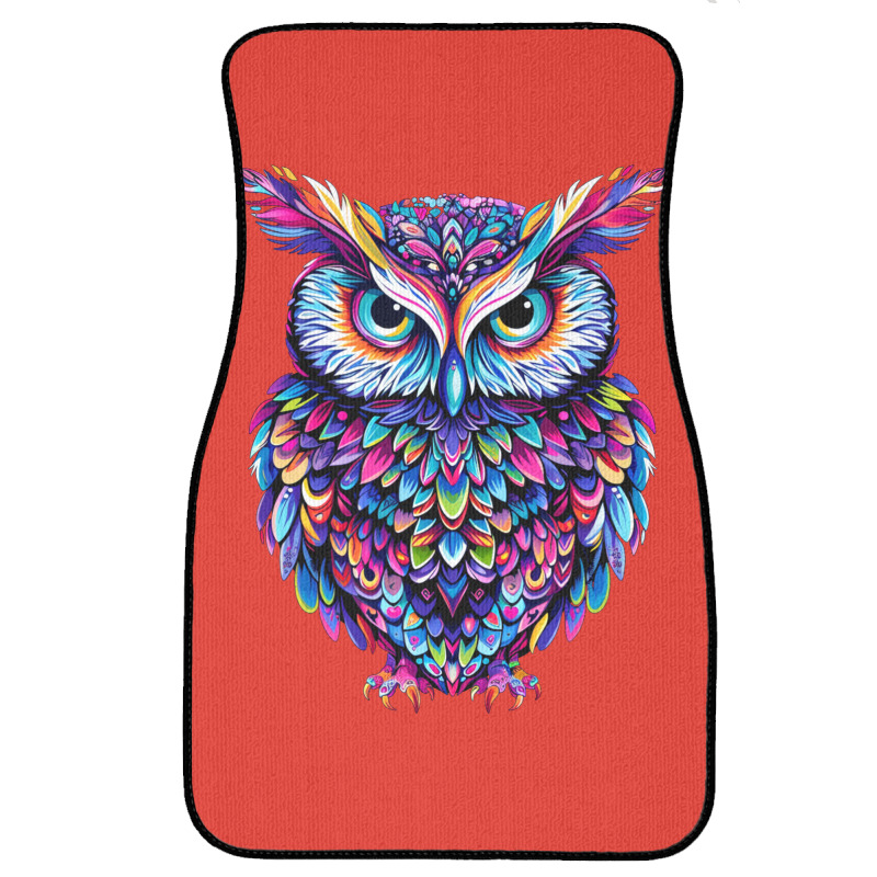 Cute Owl Front Car Mat | Artistshot