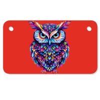 Cute Owl Motorcycle License Plate | Artistshot