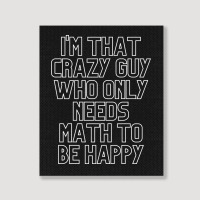 Math Lover Portrait Canvas Print | Artistshot