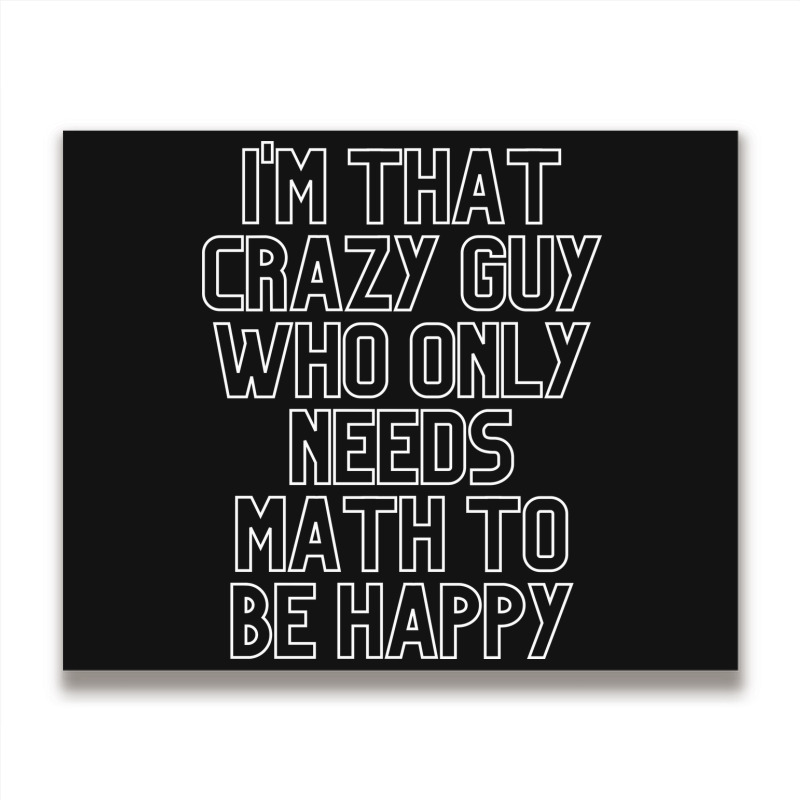 Math Lover Metal Print Horizontal | Artistshot